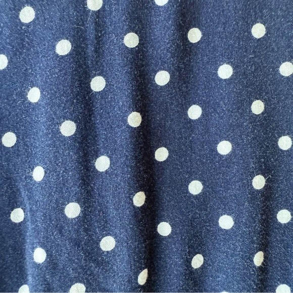 Heart & Hips navy polka dot smocked-waist dress - Picture 2 of 6